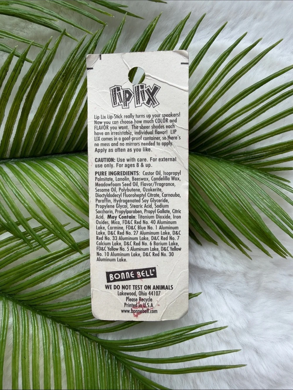 Vintage 90s 00s Y2K Bonnebell Lip Lix Lip Balm Boyz-N-Berry